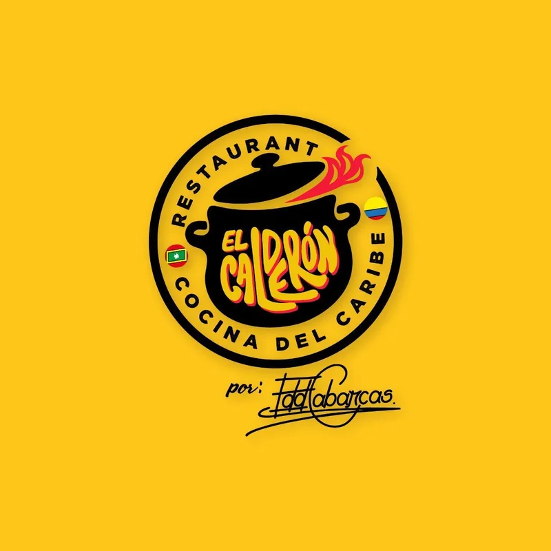 Logo de Restaurant El Calderón, cocina del Caribe por Edd Cabarcas